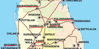 Ella mapa Sri Lanka