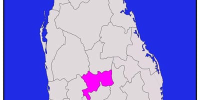 Kandy en Sri Lanka mapa