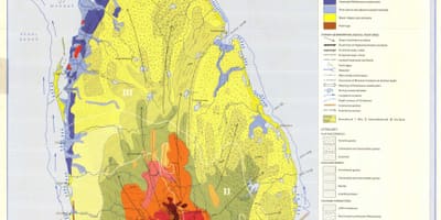 Mapa de solo mapa de Sri Lanka