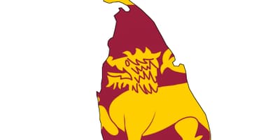 Mapa de Sri Lanka bandeira