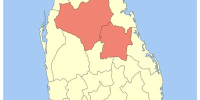 Central provincia Sri Lanka mapa