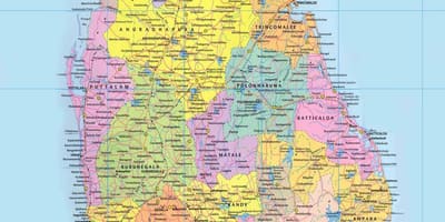 Mapa de Sri Lanka guión sinaugoro