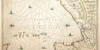 Histórico mapa de Sri Lanka