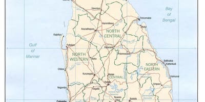 Mapa de Sri Lanka mapa de vídeo
