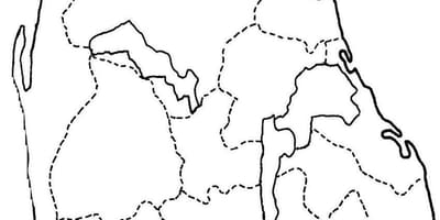Mapa de Sri Lanka mapa deseño de liña