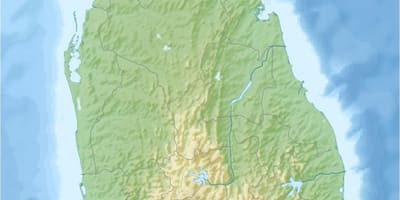 Mapa de terra mapa Sri Lanka