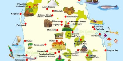 Mapa unawatuna Sri Lanka